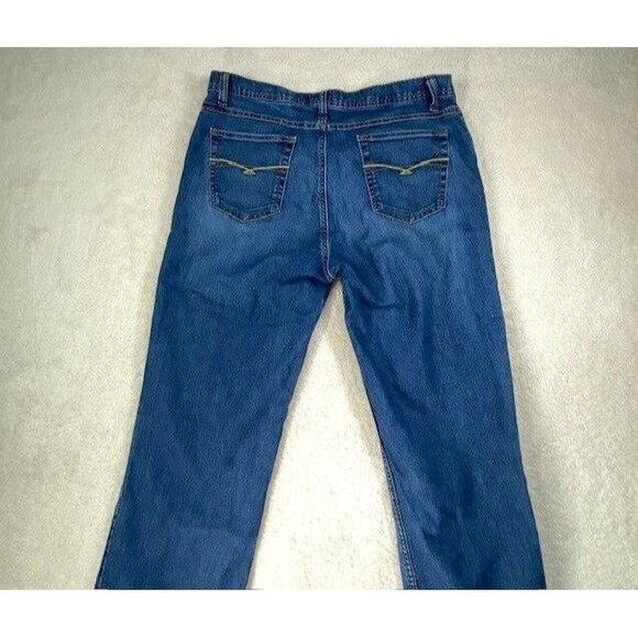 Cruel Girl Jean Jrs 15 Long Blue Stretch Straight Leg Raw Hem CB54753001 - Picture 5 of 14